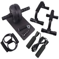 Kit de rouleaux abdominaux AB en gros, équipement d'entraînement à domicile très populaire, ensemble d'exercices pour les muscles abdominaux pour femmes avec barre de poussée