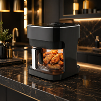 KA10005 Four à Friture Électrique Grande Capacité 5.1-6.0L en Acier Inoxydable, Grill, Déshydrateur, Protection Contre la Surchauffe, Économie d'Énergie, pour VR
