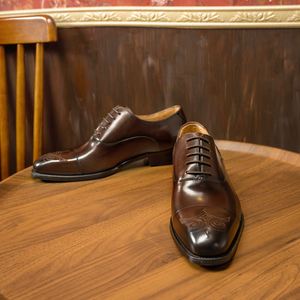 2025 Men's Formal <b>Pointed</b> Toe Lace-Up Oxfords for Wedding Party Office Business Casual Lightweight Breathable Anti-Slip Shoes - Product Image 2