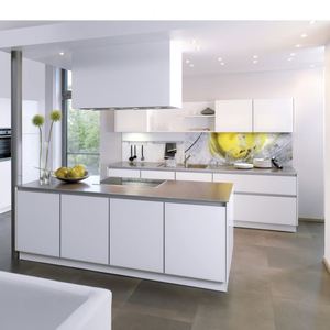 French Style High Gloss Acrylic Modern White Door Kitchen Cabinet Meuble Cuisine - Product Image 5