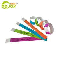 DDJOY Bracelets en papier imperméables de haute qualité et économiques, 3/4 pouce, avec logo personnalisé pour clubs et bars