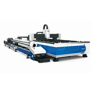Mesin Pemotong Laser Serat Logam Lembar CNC 1kw ~ 6kw Laser Raycus Max dengan Pemotong Kepala Fokus Otomatis