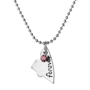 <span class=keywords><strong>Collier</strong></span> en cristal suspendu, chaîne <span class=keywords><strong>d</strong></span>'<span class=keywords><strong>amitié</strong></span>, 4 pendentif, Patchwork, rehausse la lune, pour amour éternel - Product Image 4