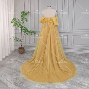 <span class=keywords><strong>Vestido</strong></span> de maternidad acampanado de tul dorado de talla grande de alta calidad, <span class=keywords><strong>vestido</strong></span> para sesión de fotos para mujeres embarazadas, vestidos de fotografía con frente abierto - Product Image 2