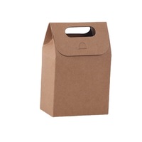 Caja Plegable de Papel Kraft con Asa y Cierre Magnético para Empaque Personalizable para Llevar