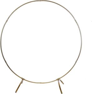 Arco in Tessuto Tensionato Meris per Decorazioni Matrimoniali, Supporto per Ghirlanda di Palloncini Dorati, Anello in Ferro per Arco Metallico, Modello per Sfondo - Product Image 1