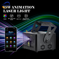 Lumière laser d'animation rvb 15W ILDA DMX Scanner d'animation projecteur laser mariage Dj Disco fête noël effet de scène lumière