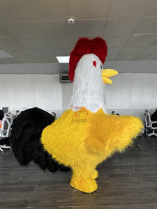 Costume <span class=keywords><strong>gonflable</strong></span> jaune de mascotte de <span class=keywords><strong>coq</strong></span> Costume de coup d'air de poulet de <span class=keywords><strong>coq</strong></span> de 2m pour le spectacle de représentation publicitaire - Product Image 6