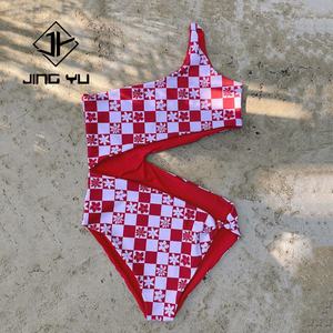 Traje de Baño 2025 de Lujo con Estampado Aloha, Traje de Baño de una Pieza Personalizado de Nailon Reciclado y Spandex - Product Image 4