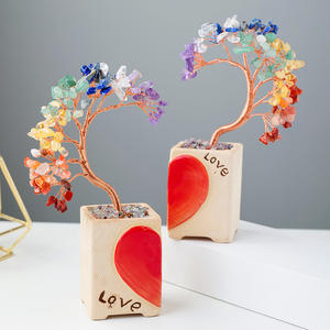 โบโฮคริสตัลทรงกลมจากหินควอตซ์ธรรมชาติประดับโต๊ะกลางโต๊ะของขวัญการรักษาทางจิตวิญญาณ2025สลักลายสัตว์คริสต์มาส - Product Image 1