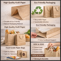 Sacs cadeaux en papier personnalisés pour Noël avec poignées torsadées, sacs shopping en papier kraft pour les fêtes, vente en gros pour l'emballage de cadeaux de détail