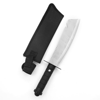 Couteau à lame fixe Meiji en acier 3cr13 haute dureté, manche intégral, pour le bricolage, le camping en plein air et la chasse, OEM disponible, 32 cm