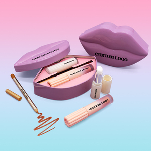 ลิปสติกเนื้อแมทติดทนนาน กันน้ำ พร้อมดินสอเขียนขอบปาก ชุดแต่งหน้าสำหรับริมฝีปาก ขายส่ง พร้อมฉลาก - Product Image 4