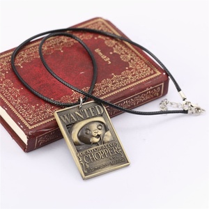 Une Pièce Anime Badge Militaire Carte Pendentif 3D Luffy <span class=keywords><strong>Zoro</strong></span> <span class=keywords><strong>Wanted</strong></span> Collier Pendentif Corde Collier Porte-clés Hommes Bijoux - Product Image 3