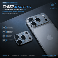 Protection d'objectif d'appareil photo personnalisée gravée au laser anti-rayures pour verre trempé 17 9H avec cadre métallique, protection à 360°