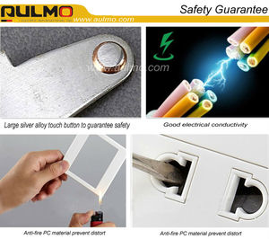 AULMO CRACK FRAME + PC FACEPLATE HOUSEUSE Thiết Kế Sang Trọng 15A 1 GANG SWITCH + Ổ Cắm Có NEON - Product Image 6