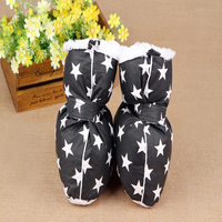 Pantoufles d'hiver à la maison pour femmes, conception de cerf doux, botte chaude en denim pour la saison d'automne, caractéristique jetable