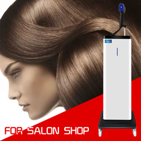 Panneau d'opération du pulvérisateur à lumière bleue le dernier pulvérisateur à vapeur verticale Nano Mist Pulvérisateur pour la teinture des cheveux Lissage Perming