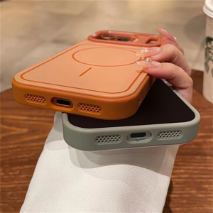 เคสโทรศัพท์แม่เหล็กแบบด้านเรียบหรูคุณภาพสูงสำหรับ iPhone 17 12 13 14 15 16 Pro Max สไตล์ Mecha พร้อมกรอบรูป ป้องกันแรงกระแทก - Product Image 3