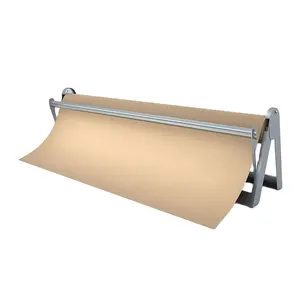 JH-Mech 32 Inch Large Format Paper Cutter Best Heavy Duty Kraft Paper Roll Dispenser with Various Kinds of Papers