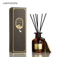 Diffuseur de parfum d'ambiance en verre 120 ml pour hôtel, bâtonnets diffuseurs à roseaux avec boîte d'emballage, vente en gros