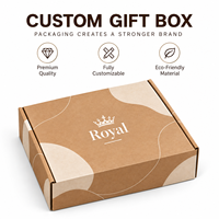 Boîte cadeau en carton ondulé de luxe personnalisée avec logo, pliable, pour l'expédition de vêtements, de bijoux, pour le commerce électronique, vente en gros