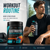 Amazon Hot Sale Aangepaste Formule Sportdrankmix Hydratatie Elektrolyten Poeder Mineralen Keto-vriendelijk Caloriearm Ongesuikerd