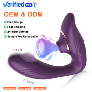 Vibratore Clitorideo Personalizzato 3 in 1 con Funzione di Succhiamento e Vibrazione, Indossabile per Donna - Product Image 1