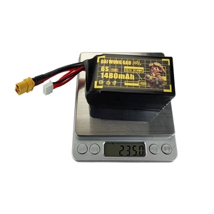 Batterie LiPo pour drone FPV UAV 1480mAh, modèle d'avion 6S 150C, batterie lithium pour avion FPV crossover - Product Image 3