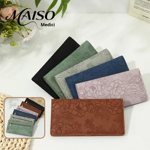 <span class=keywords><strong>MAISO</strong></span> Nuevo Bolso de Mano RFID Largo, Impermeable, con Cierre, Portátil, de Microfibra, con Diseño de Botones, Gran Capacidad para Billetes, Unisex - Product Image 2