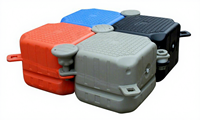 Ponton industriel Hiseadock en HDPE, 500 mm, 500x500x400 mm, capacité de charge de 350 kg, résistant aux UV, quai marin modulaire, ponton flottant