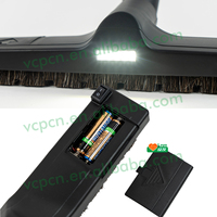 LAYO Brosse d'éclairage LED en poils de cheval brevetés pour aspirateur Miele Tête de brosse à poussière pour aspirateur Pièce détachée Accessoire