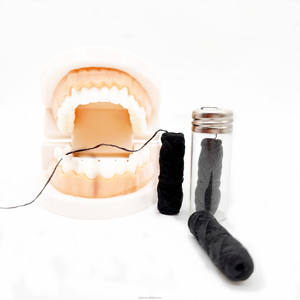 Fil dentaire biodégradable de haute qualité en gros avec logo personnalisé, saveur menthe, 50 m, charbon de bois, zéro déchet, écologique - Product Image 5