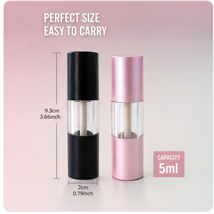Organic Non stick Cup <b>Lip</b> Gloss with Unique Round Middle Section Hollow Out Container for Daily Makeup Private Label <b>Lip</b> Pumper - Product Image 5
