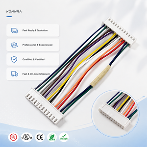 Kustom SMP 2.5mm Pitch tipe U adaptor 22AWG PVC/nilon terisolasi komputer sepeda motor elektronik menggunakan kawat Harness - Product Image 1