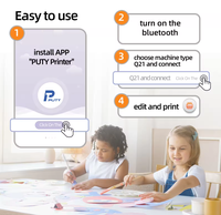 Printer Label Stiker Elektronik Portabel Harga Pabrik BARU, Printer Foto Logo, Printer Resi, USB, Nirkabel, NFC