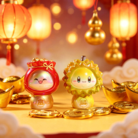 Fortune Snake Baby Mystery Toy Box Lucky Fruit Groente Thema Harsfiguur Nieuwjaar Collectible Standbeeld Festivalcadeau