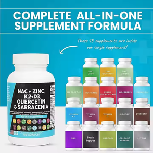 Suplementos vitamínicos de alto rendimiento NAC + ZinC Cápsula Precio al por mayor Mejora la inmunidad diaria - Product Image 2