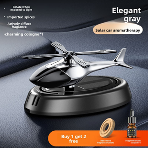 रचनात्मक सौर ऊर्जा से संचालित मिश्र धातु विमान डैशबोर्ड इत्र आभूषण आंतरिक कार एयर फ्रेशनर सौर प्रौद्योगिकी के साथ - Product Image 4