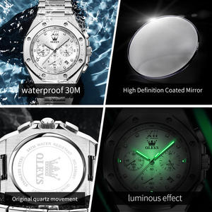   Reloj de Lujo para Hombre 3626, Diseño de Lujo, Logotipo Personalizado OEM, Reloj de Pulsera Cronógrafo de Moda, Reloj de Cuarzo Resistente al Agua para Hombre - Product Image 5
