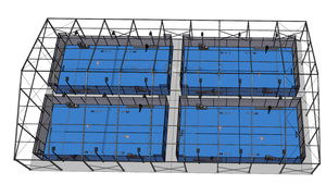 El Fabricante Vende Nuevo Diseño Panorámico <span class=keywords><strong>de</strong></span> Pista <span class=keywords><strong>de</strong></span> Pádel para Estadio - Product Image 4