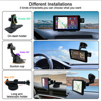 Pantalla CarPlay inalámbrica OEM /ODM de herramientas privadas para coche, pantalla táctil estéreo portátil para coche, pantalla frontal 4K trasera 1080P para coche