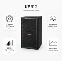 Speaker Karaoke Profesional 12 Inch 500W PA Loudspeaker dengan Tweeter 1.75 Inch untuk Sistem Suara Klub dan Konser