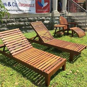 Tumbona de tela de nailon de madera para jardín, tumbona portátil para exteriores, cama de playa, paraguas de <span class=keywords><strong>mar</strong></span> ajustable, venta al por mayor - Product Image 5