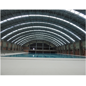 Structure de toit de piscine en acier à ossature spatiale, conception de bâtiment à grande portée - Product Image 4