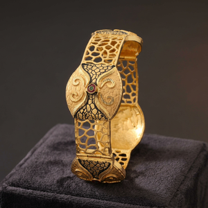 Pulseras Kada de Latón Chapado en Oro de 14K, 18K, 24K al por Mayor, Joyería de Moda, Pulseras Tradicionales, Joyería de Lujo, Brazalete, Oro, Joyería - Product Image 1
