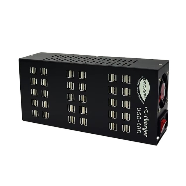 60 Ports Universal Multi-port USB Charger for Mobile Phones Apple, Huawei, Android Devices Game Live Streaming Rooms, Studios