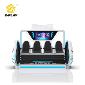 โรงภาพยนตร์ <span class=keywords><strong>VR</strong></span> 4 ที่นั่งเชิงพาณิชย์จากโรงงานโดยตรง โครงสร้างโลหะและไฟเบอร์กลาส พร้อมเอฟเฟกต์การสั่นสะเทือน/ลมแรง สำหรับสวนสนุกในร่มและห้างสรรพสินค้า - Product Image 3