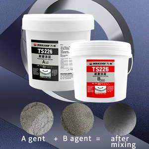 Mastic de réparation céramique époxy brossable, revêtement anti-abrasion à billes fines, pour pompe, roue à aubes, gouttière, 2 kg, 10 kg, prix de gros usine - Product Image 2