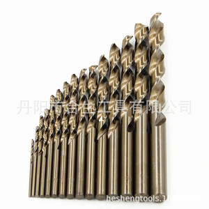 Mr <b>Drill</b> Twist <b>Drill</b> <b>Bit</b> 1.5-10mm M35 Cobalt High Speed Steel Straight Shank Gold Finish Metal Drilling - Product Image 2